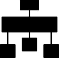 Hierarchical Organizational Structure Glyph vector