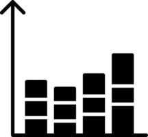 Bar Chart Business Graph Glyph vector