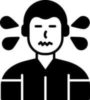 Fidgeting Behavioral Response Glyph vector
