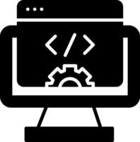 Software Development Tools Glyph vector