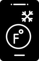 Ambient Temperature Sensor Glyph vector