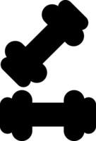 Dumbbells Handheld Weights Glyph vector