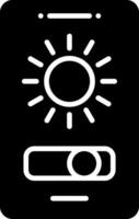 Brightness Sensor Control Glyph vector