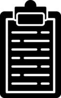 Clipboard Document Tool Glyph vector
