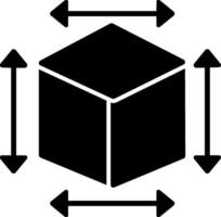3D Application Interface Glyph vector