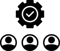 Seal Certificate Approval Glyph vector