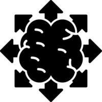 Brain Activity Patterns Glyph vector