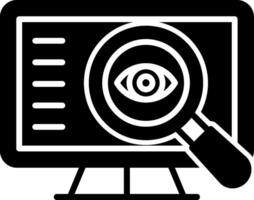 Monitoring Surveillance System Glyph vector