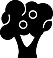 Broccoli Green Vegetable Glyph vector