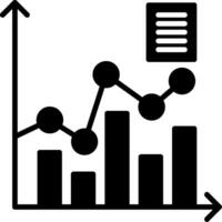 Statistical Analytics Data Glyph vector
