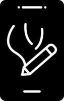 Digital Drawing Tool Glyph vector