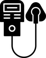 Oxygen Concentrator Air Purifier Glyph vector