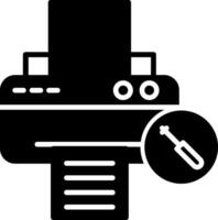 Printer Repair Services Glyph vector