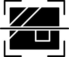 Container Shipping Storage Glyph vector