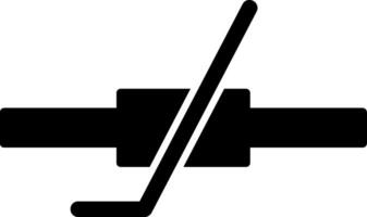 Thermistor Temperature Sensor Glyph vector