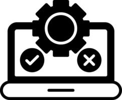 Software Testing Tools Glyph vector