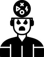 Hyperactivity Symptoms Glyph vector