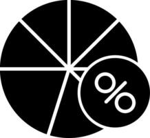 Percentage Data Ratio Glyph vector