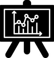 Presentation Slide Deck Glyph vector