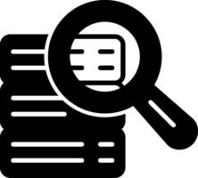Searchability Data Tool Glyph vector