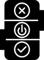 Smart House Key Digital Access Tool Glyph vector