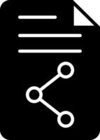 File Share System Glyph vector