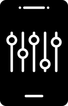 Settings Menu Customization Glyph vector