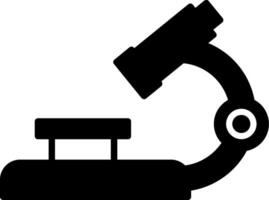 Microscope Magnifying Tool Glyph vector