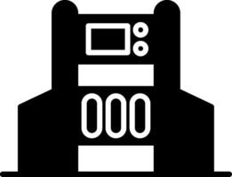 Security Gate Entrance Control Glyph vector