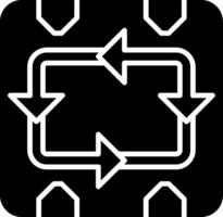 Boxes Recycle Packaging Reuse Glyph vector