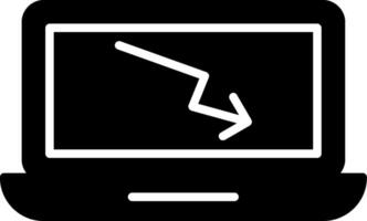 Loss Reporting Graph Glyph vector