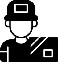 Shipment Tracking Package Status Glyph vector