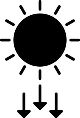 Sun Rays Solar Radiation Glyph