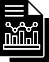 Analytics Data File Glyph vector