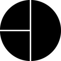 Pie Graph Glyph vector