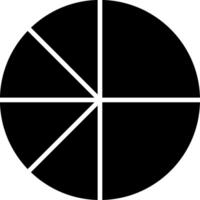 Pie Chart Data Visualization Glyph vector