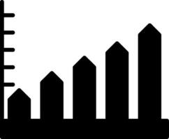 Bar Chart Visualization Glyph vector