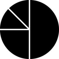 Pie Chart Distribution Graph Glyph vector