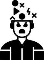 Restlessness in Behavior Glyph vector