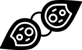 Pleurotaenium Ovatum Algae Glyph vector