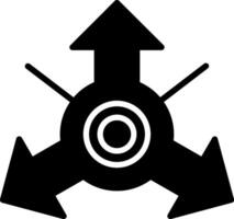 Accelerometer Sensor Motion Detection Tool Glyph vector