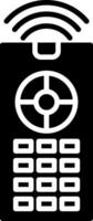 Remote Control Device Operation Tool Glyph vector