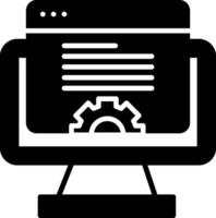 Software Updates Feature Glyph vector