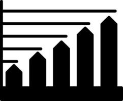 Bar Chart Display Glyph vector