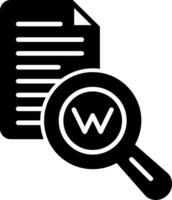 Keywords Search Function Glyph vector