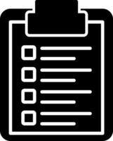 ADHD To-Do List Glyph vector