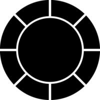 Bar Chart Financial Data Glyph vector