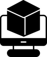 3D Software Interface Glyph vector