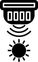 Light Sensor Ambient Light Detection Glyph vector