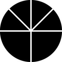Pie Chart Financial Chart Glyph vector